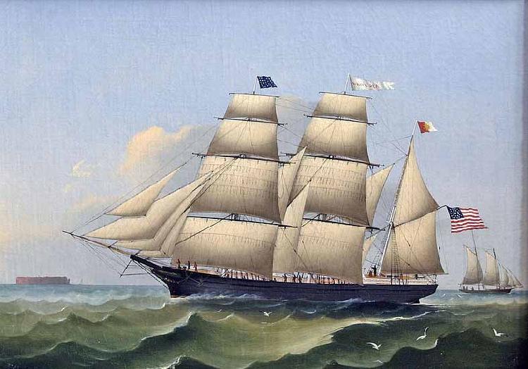 unknow artist Barque WHITE SEA of Boston